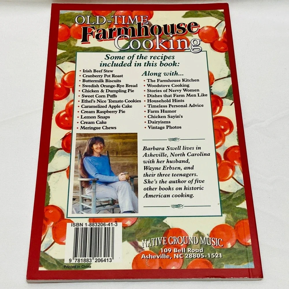 Old-Time Farmhouse Cooking Barbara Swell Rural American Recipes Book‎ Mint 2015
